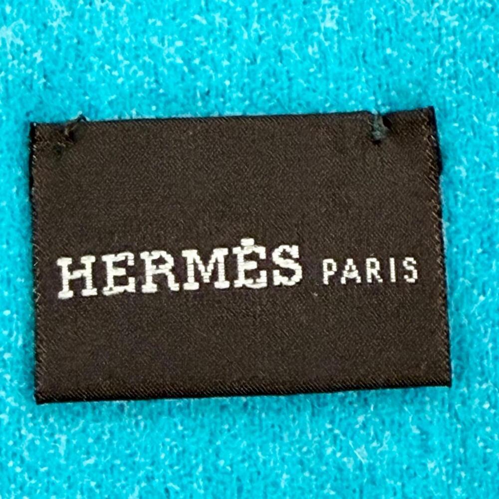 HERMES Blue Scarf - Picture 8 of 9